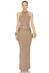 Renna Cowl Neck Sleeveless Top