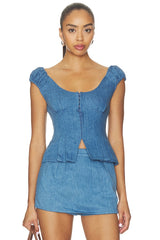 Mabel Denim Top
