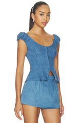 Mabel Denim Top