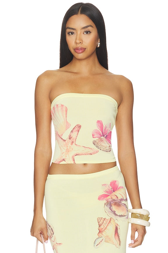 Katia Floral Print Tube Top