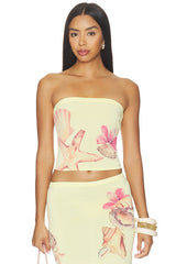 Katia Floral Print Tube Top