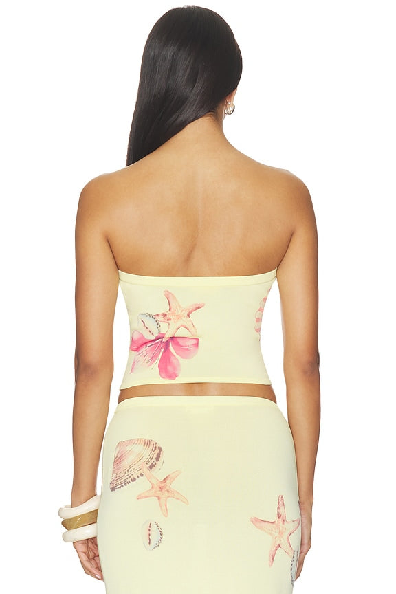 Katia Floral Print Tube Top