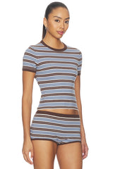 Haize Stripe Short Sleeve Tee