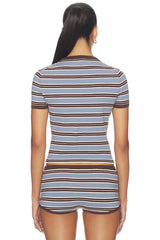 Haize Stripe Short Sleeve Tee