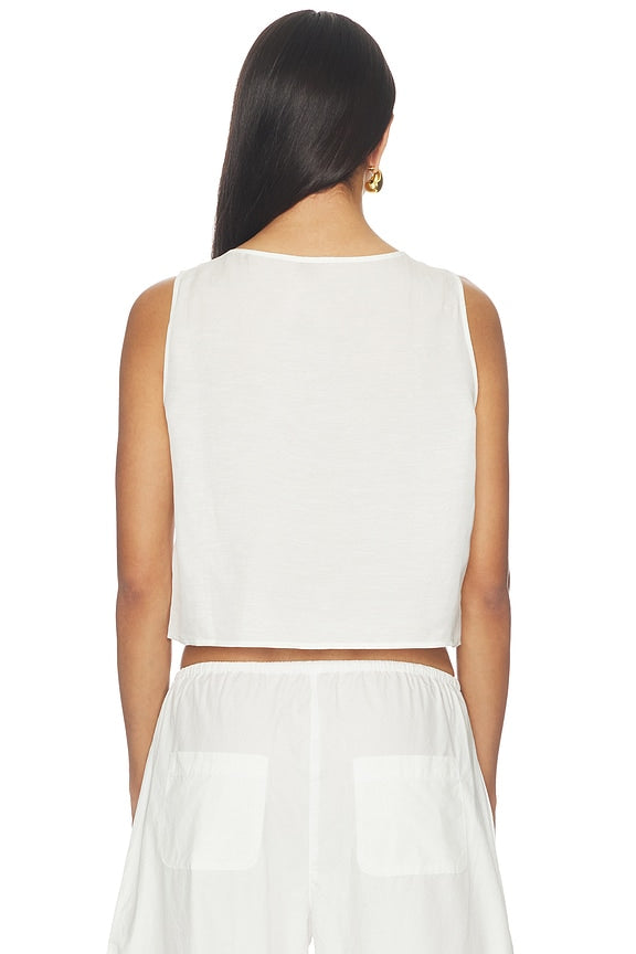 Daniel Crop Sleeveless Crew