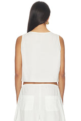 Daniel Crop Sleeveless Crew