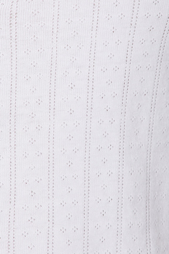 Pointelle Button Down Tank