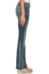 Low Rise Flare Jeans