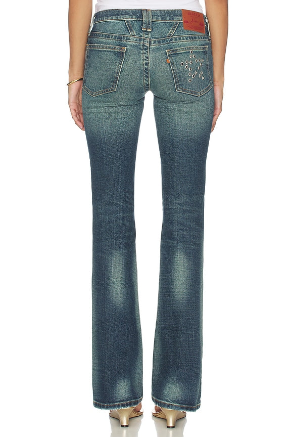 Low Rise Flare Jeans