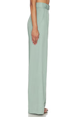 Belted Wide Leg Trouser