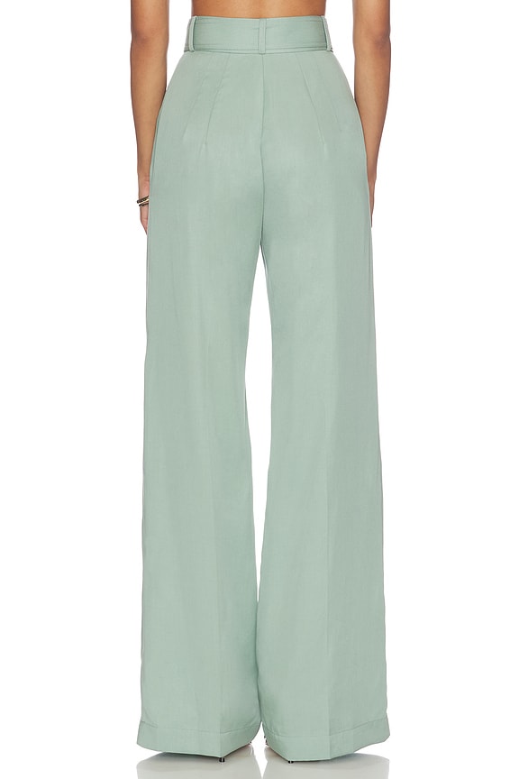 Belted Wide Leg Trouser