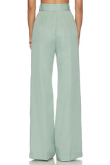 Belted Wide Leg Trouser
