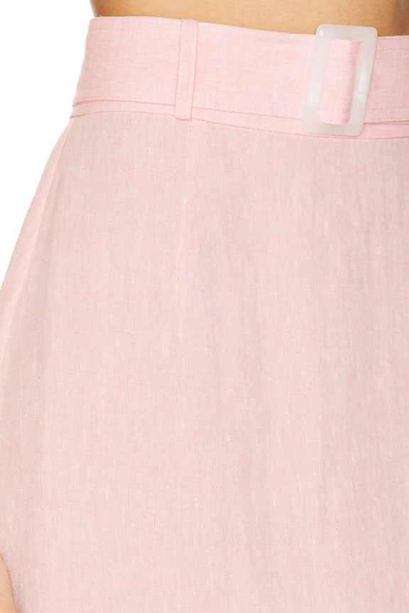 Belted Maxi Pencil Skirt