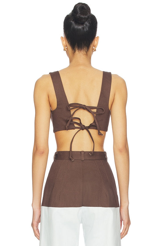 Tie Back Crop Top