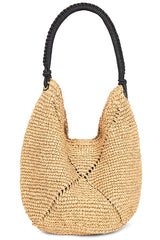 Lg Straw Pouchette Bag: Seasonal