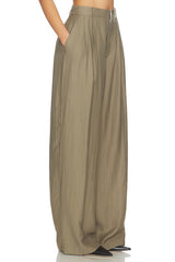 Hedi Mid Waist Tailored Linen Pant