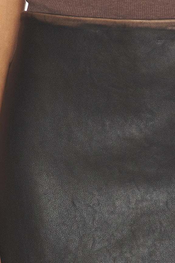 Mulholland Leather Mini Skirt