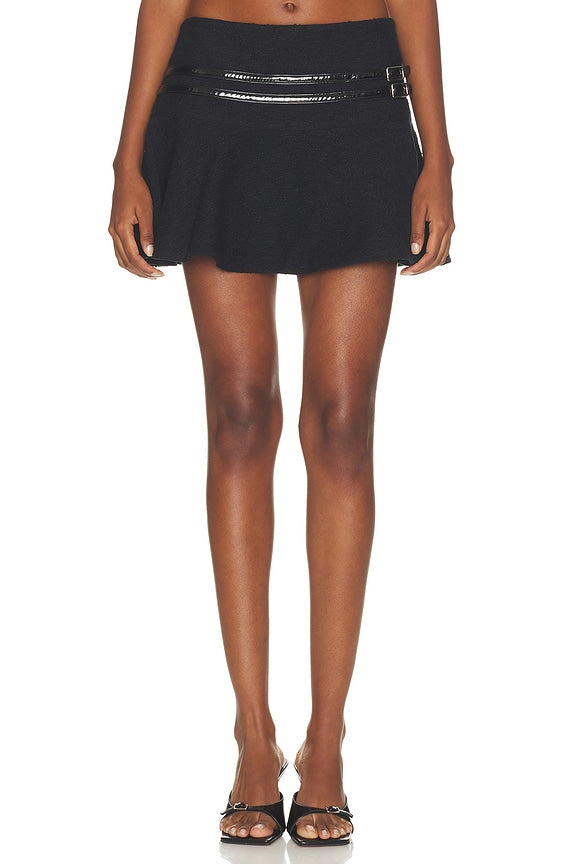 Sophie Double Belt Mini Skirt