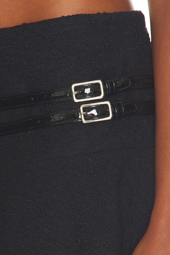 Sophie Double Belt Mini Skirt
