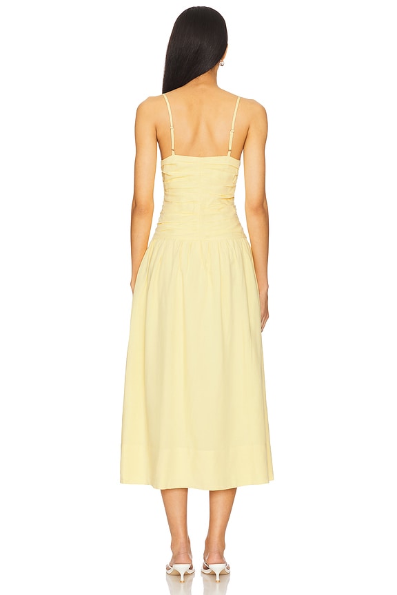 Ophelia Ruched Midi Dress