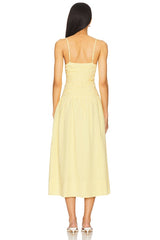 Ophelia Ruched Midi Dress