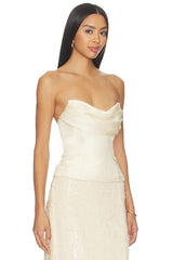 The Volta Silk Bustier