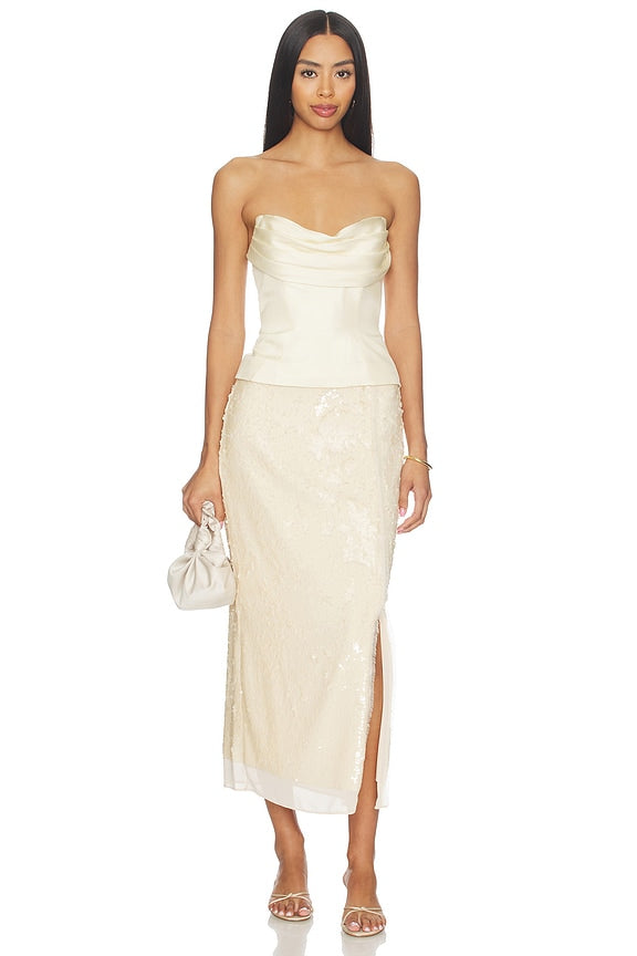 The Volta Silk Bustier