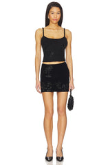 Beaded Mohair Knit Top