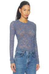 Vero Long Sleeve Fitted Lace Top