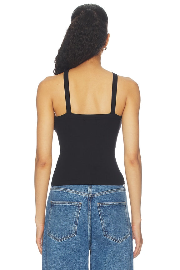 Lynx Cross Front High Neck Tank