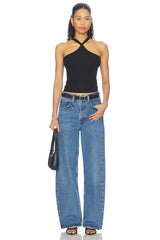 Lynx Cross Front High Neck Tank