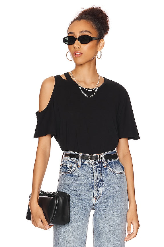 Verdugo Crew Neck Tee with Cutout