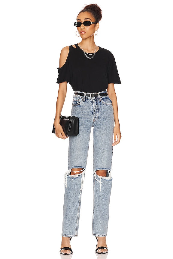 Verdugo Crew Neck Tee with Cutout