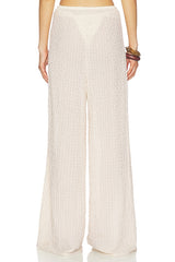 x Elsa Hosk Drawstring Wide Leg Pant