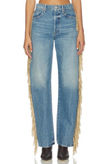 The Fringe Half-pipe Button Sneaker Jeans