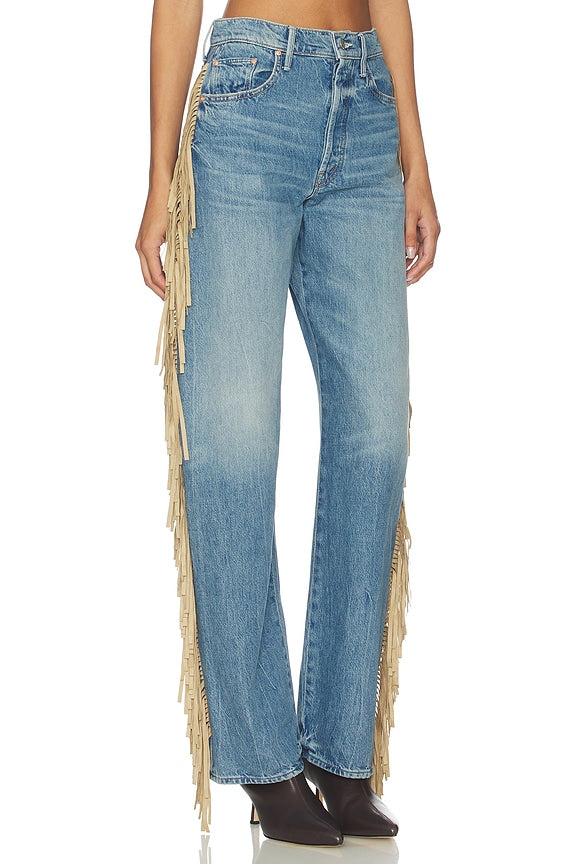 The Fringe Half-pipe Button Sneaker Jeans