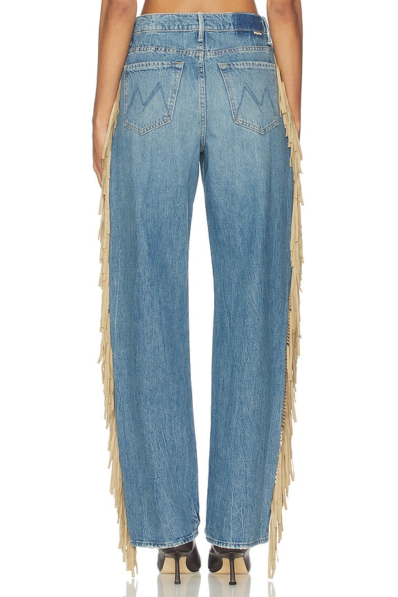 The Fringe Half-pipe Button Sneaker Jeans