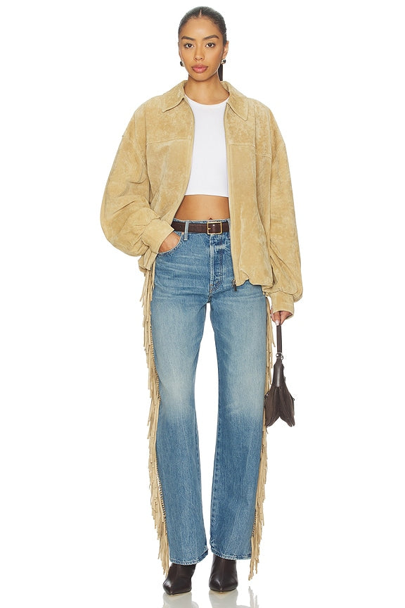 The Fringe Half-pipe Button Sneaker Jeans