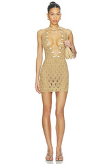 Tamia Crochet Mini Dress