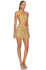 Shifra Crochet Mini Skirt Set
