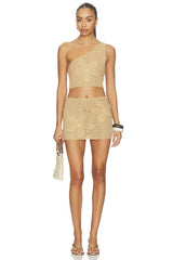 Raine Crochet Mini Skirt Set