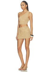 Raine Crochet Mini Skirt Set