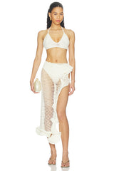 Blossom Crochet Skirt Set