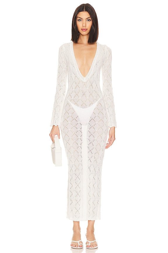 Dylan Deep V Maxi Dress