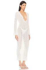 Dylan Deep V Maxi Dress