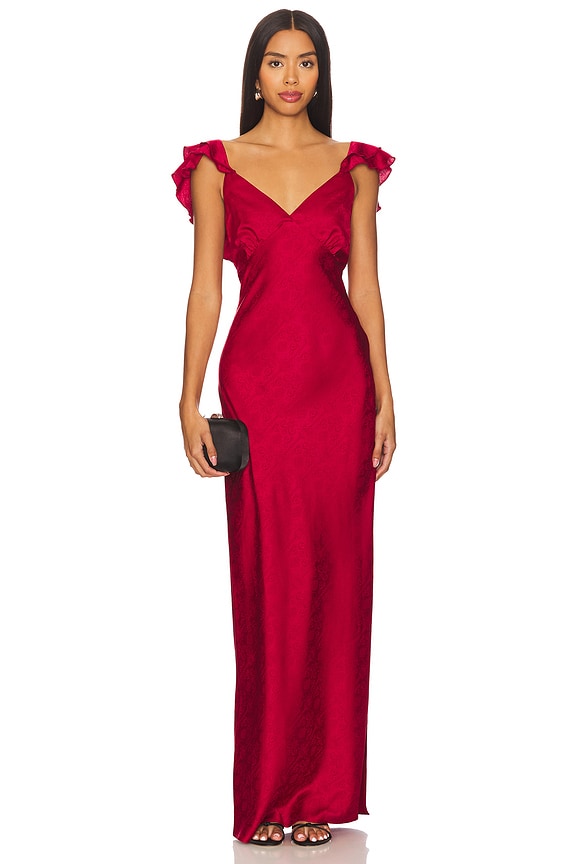 Becky Ruffle Maxi Dress