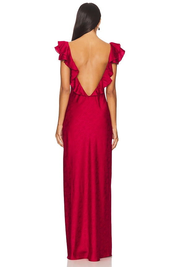 Becky Ruffle Maxi Dress