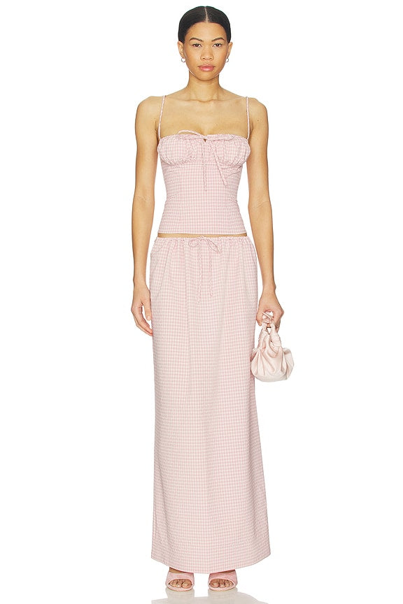 Luciya Drawstring Maxi Skirt