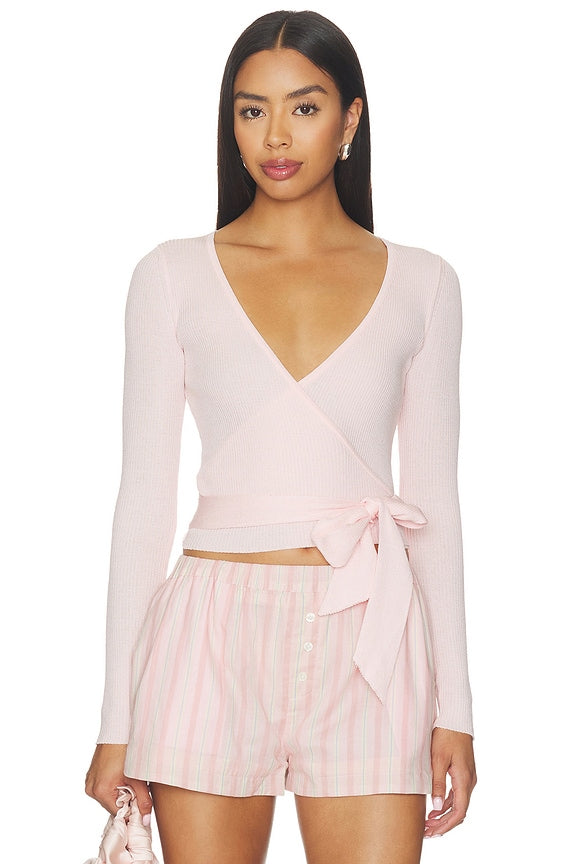 Calico Knit Top