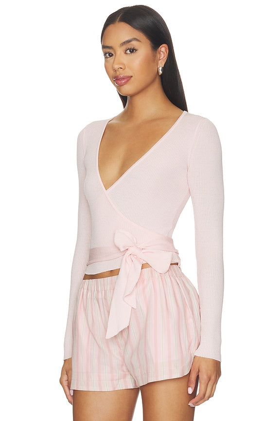 Calico Knit Top